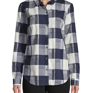 New BCBGeneration Blue Spread Collar Button Shirt
